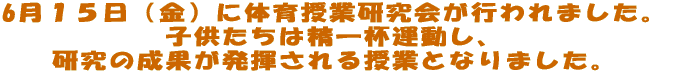 6���P�T���i���j�ɑ̈���ƌ�����s���܂����B �e�w�N���ɁA�q�������͐���t�^�����A �����̐��ʂ������������ƂƂȂ�܂����B